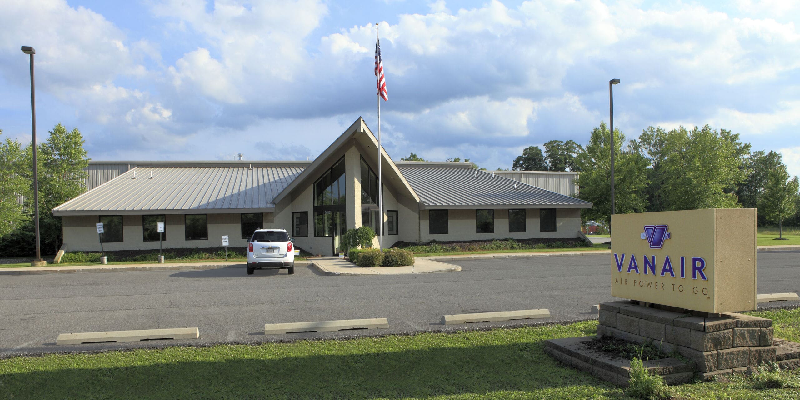 Vanair corporate office and manufacturing facility designed by GMF Architecture & Development in Michigan City, IN.
