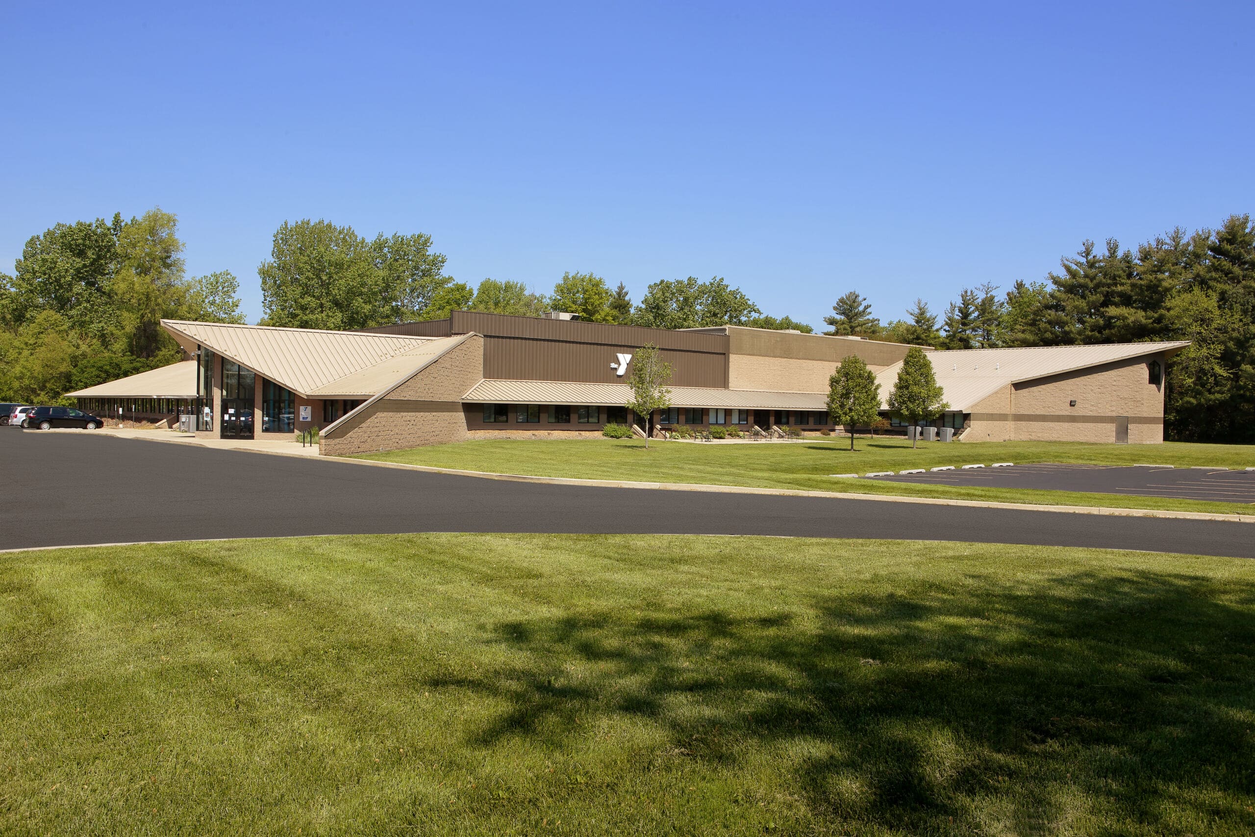 YMCA facility exterior designed by GMF Architecture & Development in La Porte County Indiana.