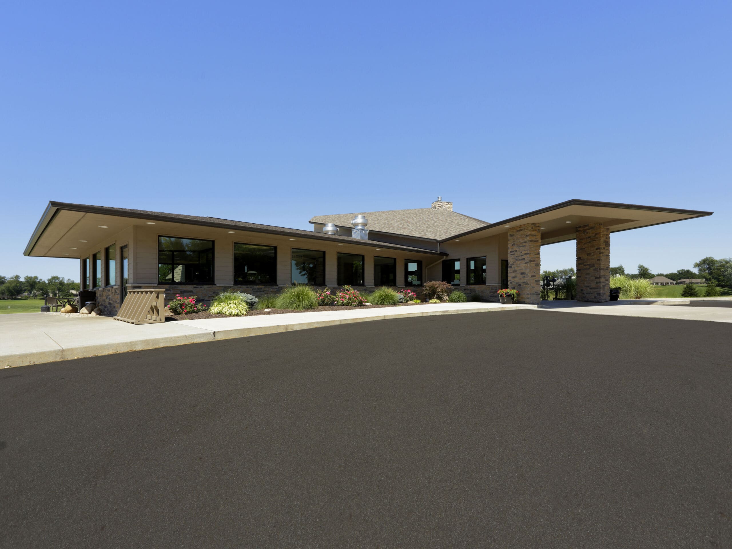 Modern Legacy Golf clubhouse design by GMF Architecture & Development in Northwest Indiana.